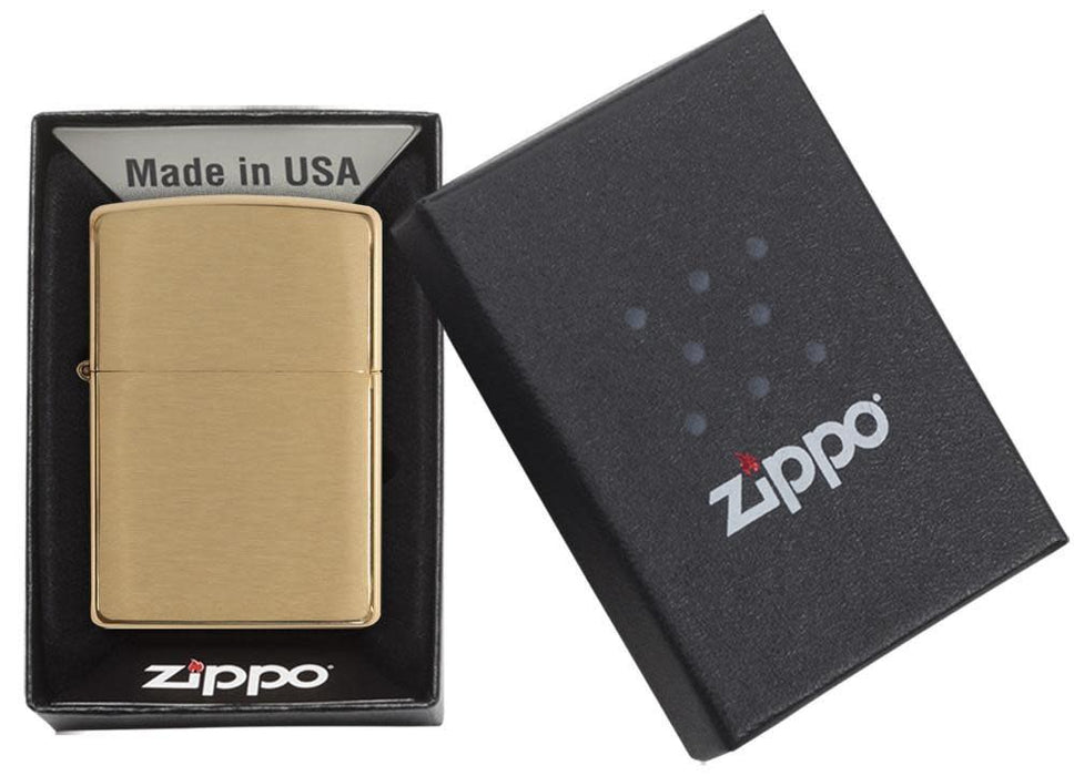 Zippo Brushed Brass - Kveikjari