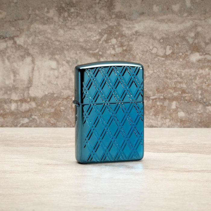 Zippo Blue Diamonds Armor - Kveikjari