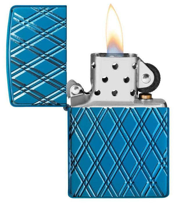 Zippo Blue Diamonds Armor - Kveikjari