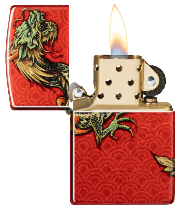 Zippo Dragon Fusion Red - Kveikjari