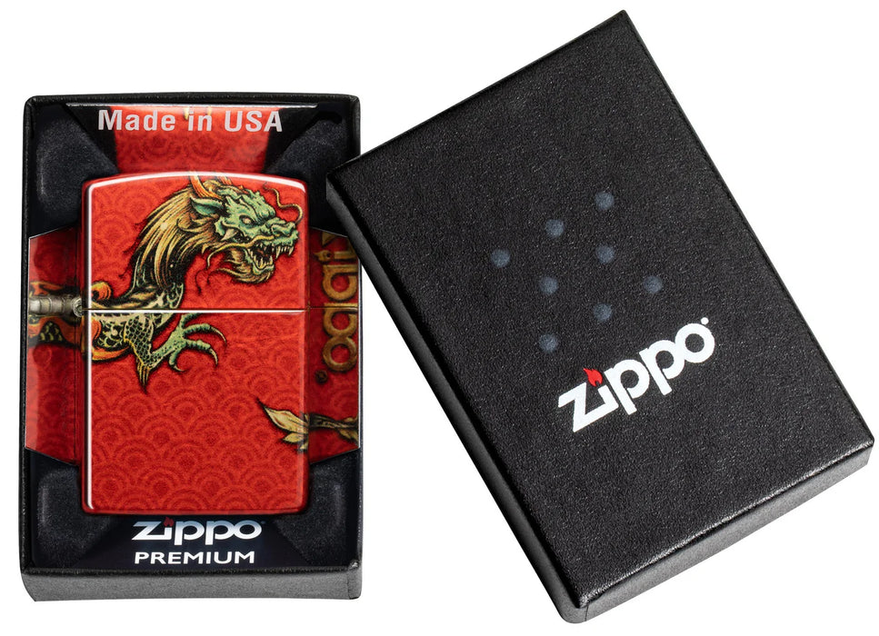 Zippo Dragon Fusion Red - Kveikjari