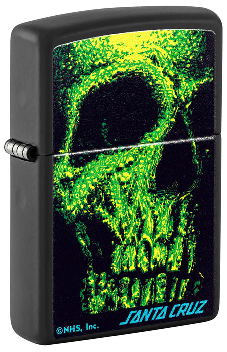 Zippo Santa Cruz Skull Black Matte - Kveikjari