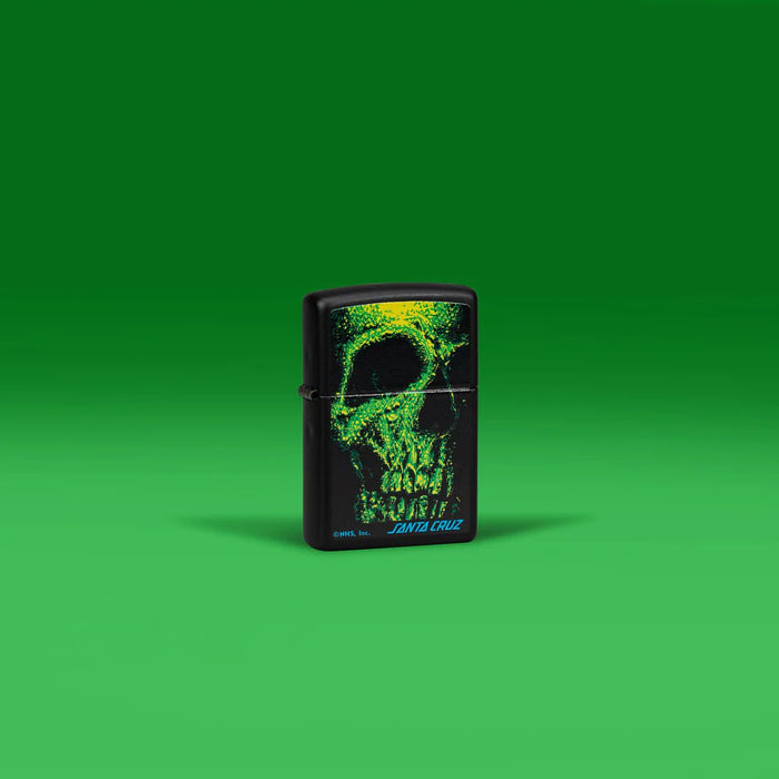 Zippo Santa Cruz Skull Black Matte - Kveikjari