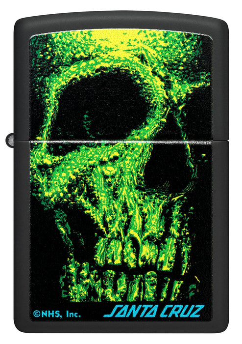 Zippo Santa Cruz Skull Black Matte - Kveikjari