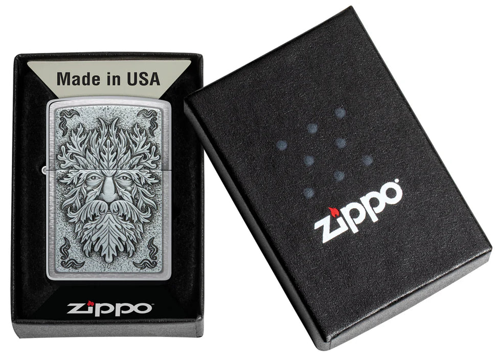 Zippo Green Man Emblem - Kveikjari