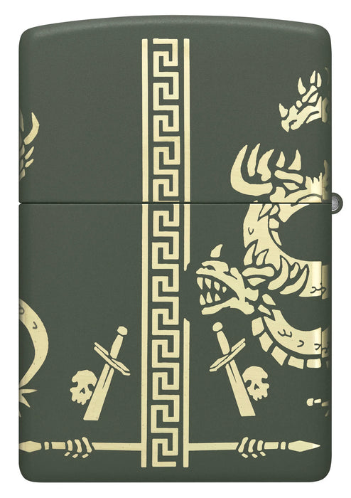 Zippo Dragon Green Matte - Kveikjari