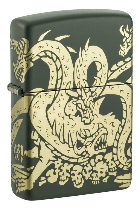 Zippo Dragon Green Matte - Kveikjari