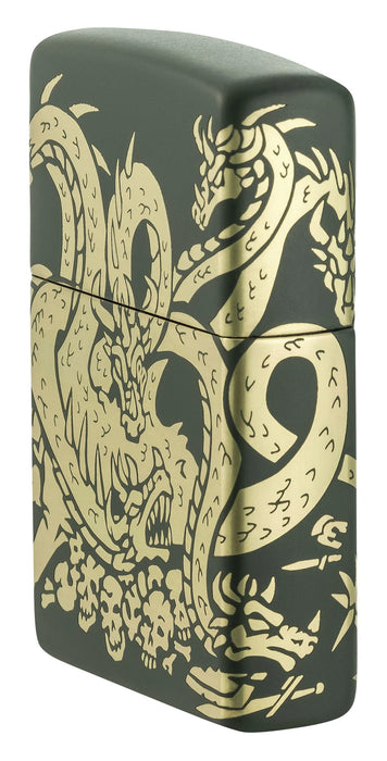 Zippo Dragon Green Matte - Kveikjari