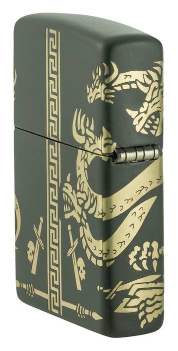 Zippo Dragon Green Matte - Kveikjari