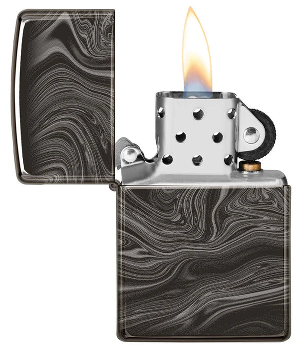 Zippo Marble Pattern HP Black - Kveikjari