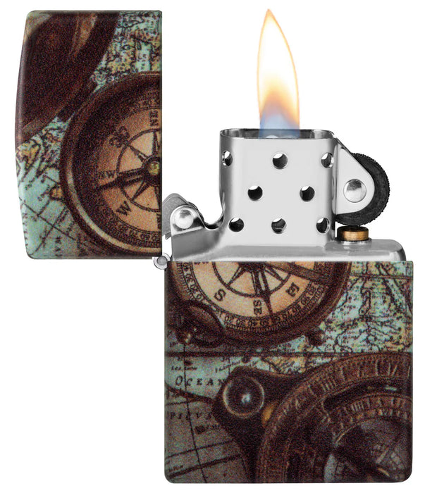 Zippo Compass and Map - Kveikjari