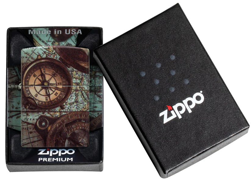 Zippo Compass and Map - Kveikjari